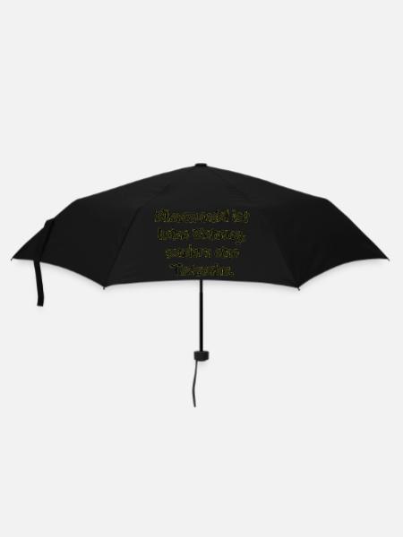 Klimawandel ist keine Meinung - Regenschirm (klein) - Schwarz