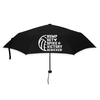 Bump Set Spike Victory Achieved volleyball - Regenschirm (klein) - Schwarz - Vorne