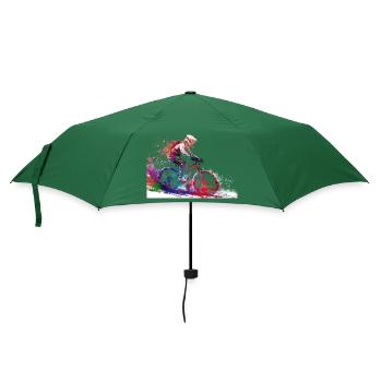 BMX Fahrer #sport #bike - Regenschirm (klein) - Flaschengrün - Vorne