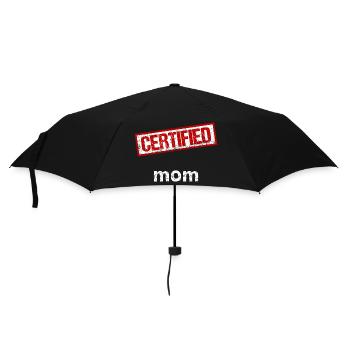 Mama - Regenschirm (klein) - Schwarz - Vorne