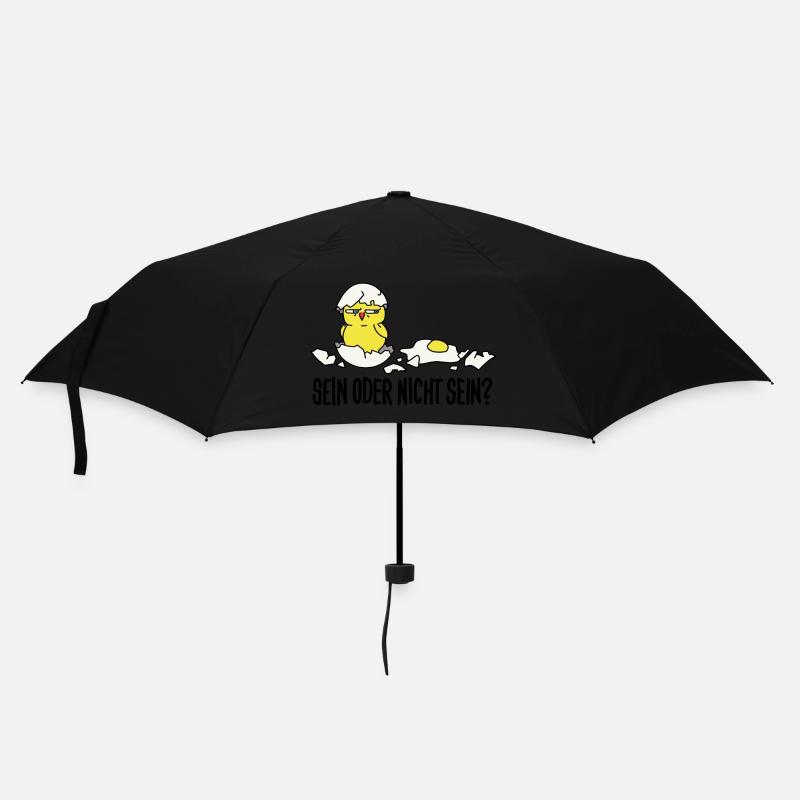 sein oder nicht sein - Regenschirm (klein) - Schwarz