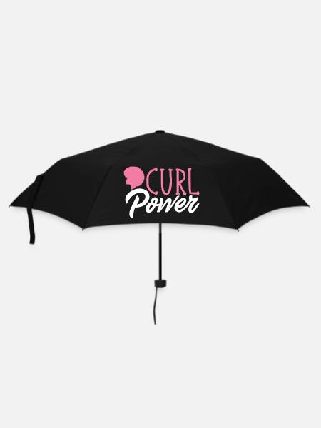 Cheveux bouclés Boucles afro Cheveux naturels - Parapluie standard - noir