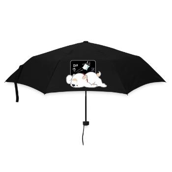Dog Korean - Japanese Style 04 - Umbrella (small) - black - Front