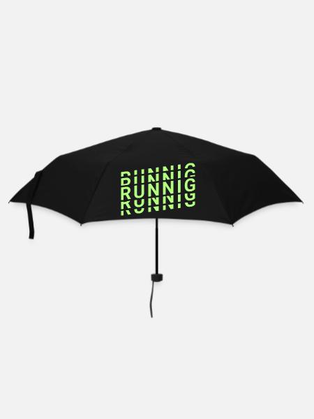 Laufen - Bewegung - Regenschirm (klein) - Schwarz