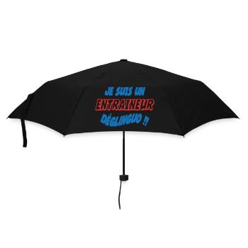 JE SUIS UN ENTRAINEUR déglinguo !!! - Parapluie standard - noir - Devant