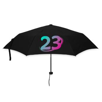 Number 23 multicolor - Umbrella (small) - black - Front