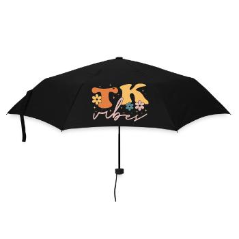 TK Vibes Wildflower Retro Teacher Daisy Kid - Parapluie standard - noir - Devant