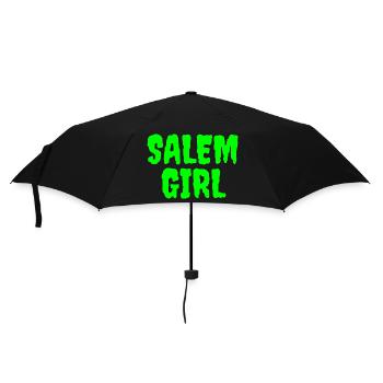 Vibrant Salem Girl Graphic Tee - Umbrella (small) - black - Front