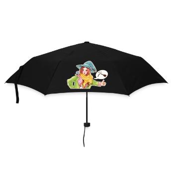 Guide de l’auto-stoppeur sorcière - le balai est cassé ! - Parapluie standard - noir - Devant