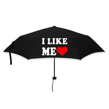 Ich mag mich Lustiges Sarkastisches Geschenk Für Arbeitsfreunde - Regenschirm (klein) - Schwarz - Vorne