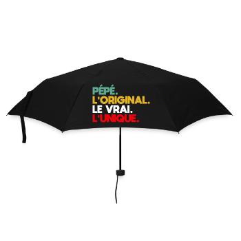 Opa Das Original Das Echte Das Einzigartige Geschenk - Regenschirm (klein) - Schwarz - Vorne