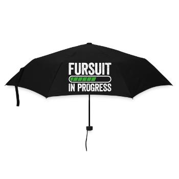 Fursuit in the works – Soon the time has come! - Umbrella (small) - black - Front