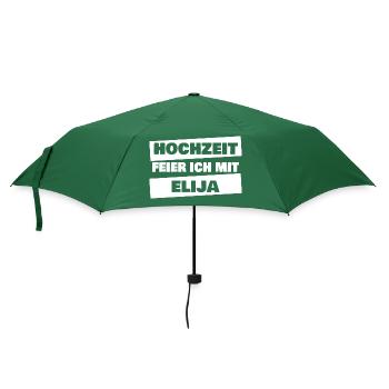 Elijah as a bachelor party - Umbrella (small) - bottlegreen - Front