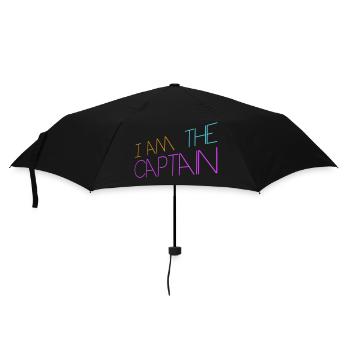 Je suis le capitaine marin disant texte citation logo - Parapluie standard - noir - Devant