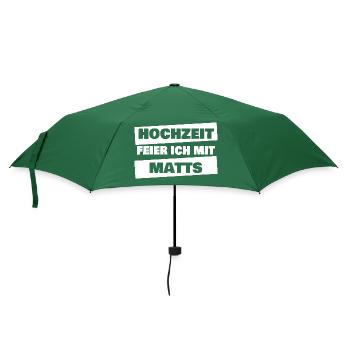 JGA Matts - Regenschirm (klein) - Flaschengrün - Vorne