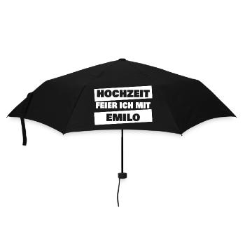 JGA Emilo - Regenschirm (klein) - Schwarz - Vorne