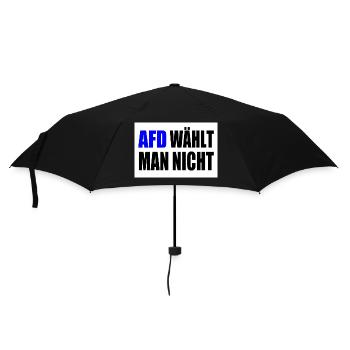 afd wählt man nicht - Regenschirm (klein) - Schwarz - Vorne