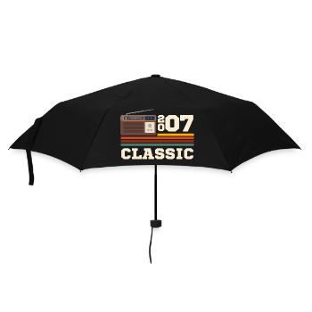 Anniversaire 2007 retro classic - Parapluie standard - noir - Devant