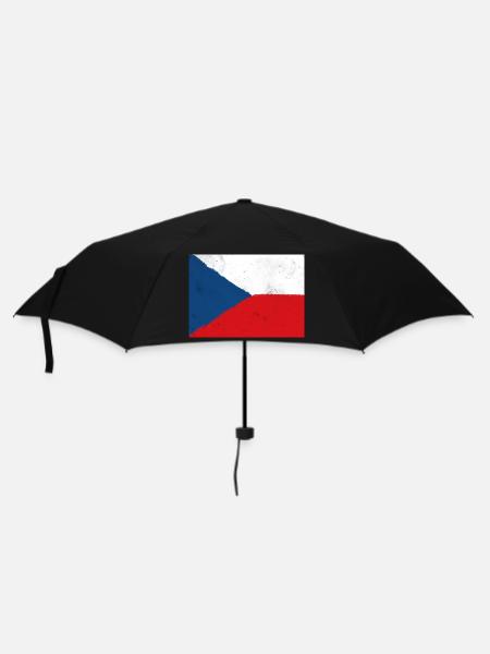 Flag of the Czech Republic – National Pride - Umbrella (small) - black