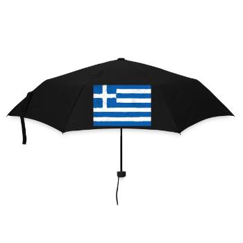 Flag of Greece – Blue Identity - Umbrella (small) - black - Front