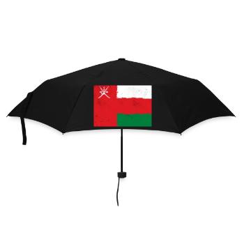 Flagge von Oman - Regenschirm (klein) - Schwarz - Vorne