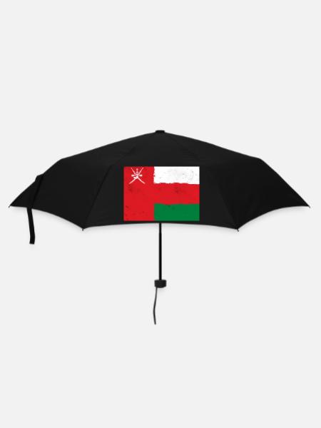 Flagge von Oman - Regenschirm (klein) - Schwarz