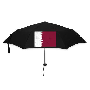 Drapeau du Qatar - Parapluie standard - noir - Devant
