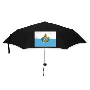 Flag of San Marino - Umbrella (small) - black - Front