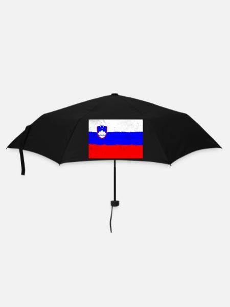 Flag of Slovenia - Umbrella (small) - black