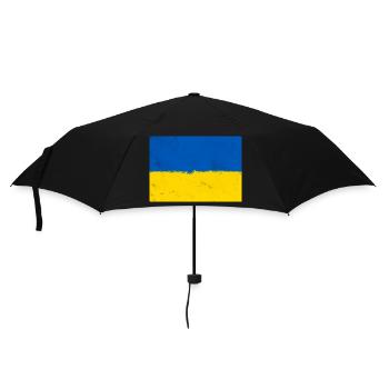 Drapeau de l’Ukraine - Parapluie standard - noir - Devant