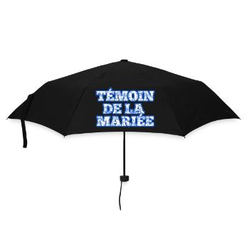 Blue Chinoiserie Bride's Witness - Umbrella (small) - black - Front