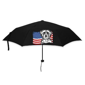 Boxer US Amérique Drapeau Chiens Chien Wilsigns - Parapluie standard - noir - Devant