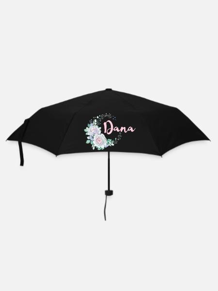 Für Dana - Regenschirm (klein) - Schwarz