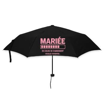 Mariée en cours de chargement humour EVJF - Parapluie standard - noir - Devant
