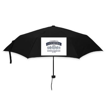 Overthinking Champion Fitness Joke - Umbrella (small) - black - Front