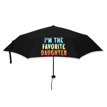 Family Favorites Gifts & more I'm The Favorite Dau - Umbrella (small) - black - Front