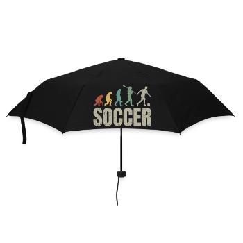 Football Evolution | Soccer Evolution - Umbrella (small) - black - Front