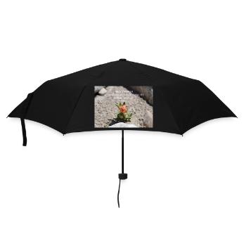 Power through faith Flower of Strength - Umbrella (small) - black - Front