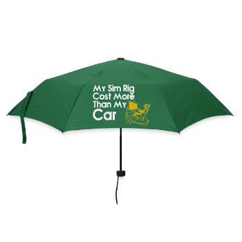 Sim-Rig kostete mehr als mein Auto - Regenschirm (klein) - Flaschengrün - Vorne
