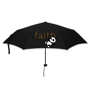 Panda-Glaube - Regenschirm (klein) - Schwarz - Vorne