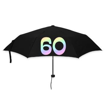 60, Gradient, Pastel - Umbrella (small) - black - Front