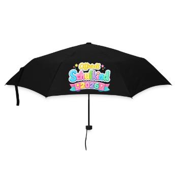 Official School Child 2026 School Enrollment Gift - Umbrella (small) - black - Front