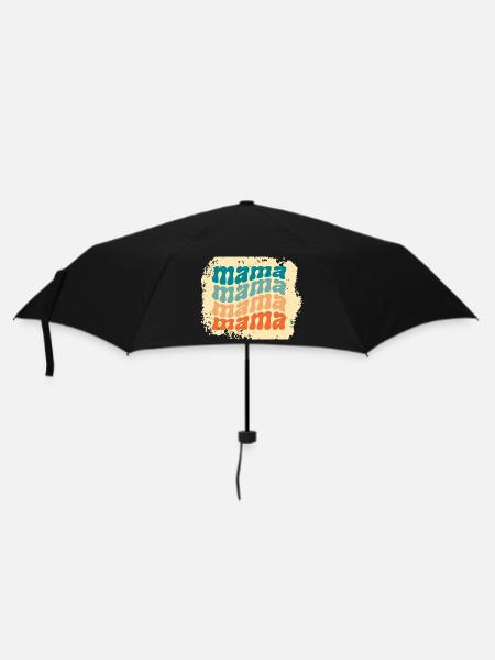 mama mama mama mama - Regenschirm (klein) - Schwarz