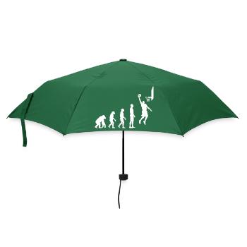 Motif de l’évolution du duk au basket-ball - Parapluie standard - vert bouteille - Devant