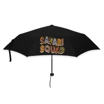 Safari Squad Animals Zoo Party Jungle Zoo Birthday - Umbrella (small) - black - Front