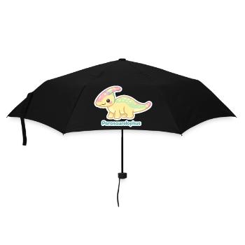 Pastel Parasaurolophus Rainbow Ridge - Umbrella (small) - black - Front
