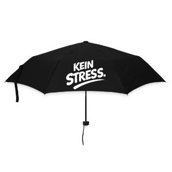 IM FLOW Shirt – Minimal Statement - Regenschirm (klein) - Schwarz - Vorne