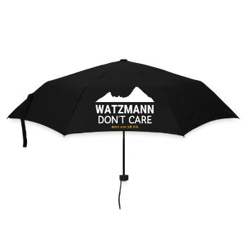 Watzmann Don't Care Job Title - Umbrella (small) - black - Front