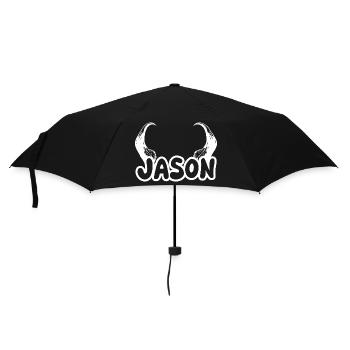 Gift for Jason - Umbrella (small) - black - Front