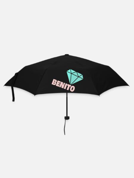 Geschenk für Benito - Regenschirm (klein) - Schwarz